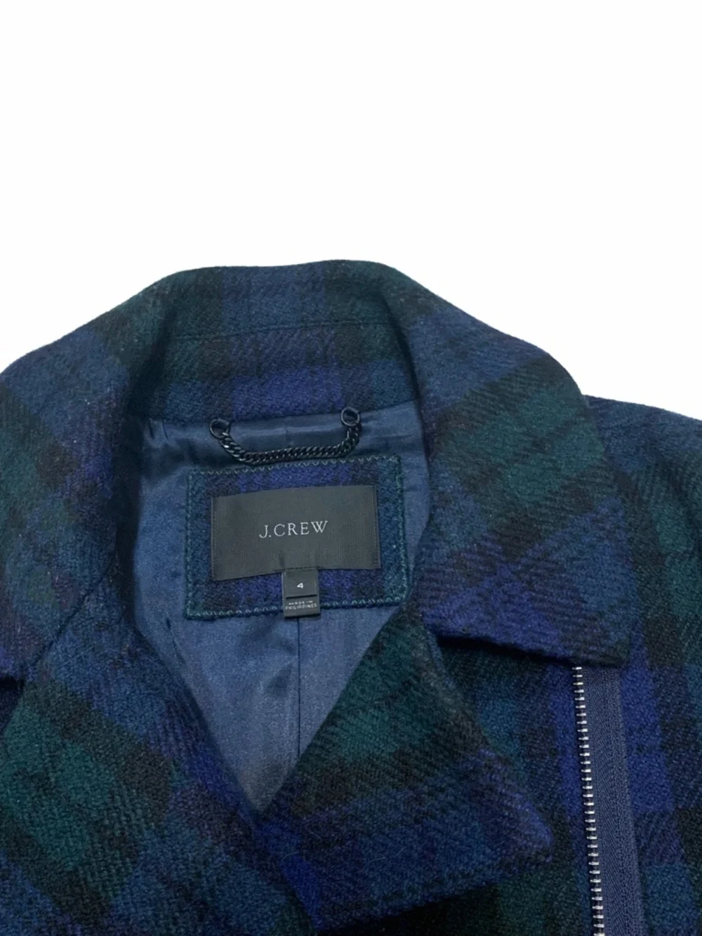 J. Crew Plaid Wool Coat - Picture 3 of 7